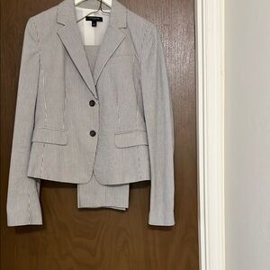 Ann Taylor Gray Sport Coat with Notched Lapel
